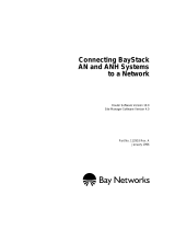 Avaya Connecting BayStack AN and ANH Platforms to a Network User manual