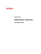 Avaya Digital Mobility Configuration BCM Rls 6.0 User manual