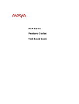 Avaya Feature Codes BCM Rls 6.0 User manual
