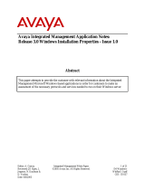 Avaya Integrated Management Application Application Note