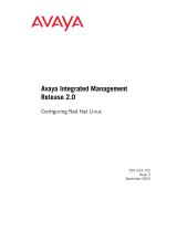 Avaya Integrated Management Release 2.0 Configuring Red Hat Linux User manual