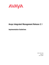 Avaya Integrated Management Release 2.1 User manual