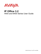 Avaya IP Office 3.2 4400 and 6400 Series User manual