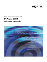 Nortel IP Phone 2002 Call Center User manual