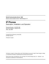 Avaya IP Phones Description, Installation, and Operation User manual