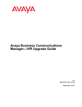 Avaya IVR - Business Communications Manager Upgrade Guide