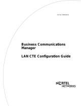 Avaya LAN CTE Configuration Guide