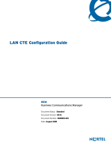 Avaya LAN CTE Configuration Guide