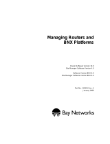 Avaya Managing Routers and BNX Platforms User manual