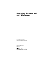 Avaya Managing Routers and BNX Platforms User manual