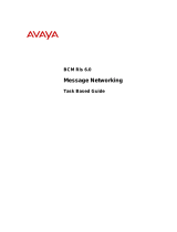 Avaya Message Networking BCM Rls 6.0 User manual
