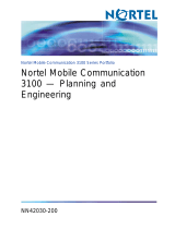 Avaya Mobile Communication 3100 Planning and Engineering User manual