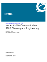 Avaya Mobile Communication 3100 Planning and Engineering User manual