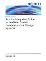 Avaya Multisite Business Communications Manager Systems User manual
