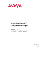 Avaya MultiVantage Configuration Manager Release 1.0 Configuration Guide