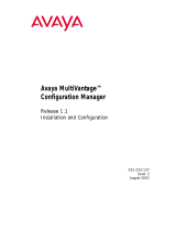 Avaya MultiVantage Configuration Manager Release 1.1 Configuration Guide