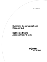 Avaya NETVISION PHONE Operating instructions