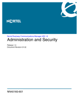 Avaya Nortel Business Communications Manager 450 1.0 Administration and Security User manual