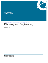 Avaya Nortel Business Communications Manager 450 1.0 Planning and Engineering User manual