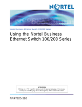 Avaya Nortel Business Ethernet Switch 100/200 Series User manual