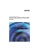 Avaya Nortel IP Audio Conference Phone 2033 User manual