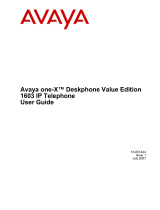 Avaya one-X Deskphone Value Edition 1603 User guide