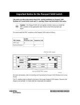 Avaya Passport 5430 Switch Important Notice
