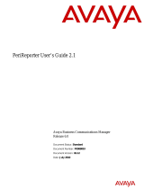 Avaya PeriReporter Business Communications Manager Release 6.0 User manual