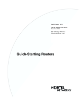 Avaya Quick-Starting Routers (308654-14.20 Rev 00) User manual