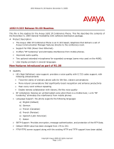Avaya R1.0 User manual