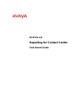Avaya Reporting for Contact Center BCM Rls 6.0 User manual
