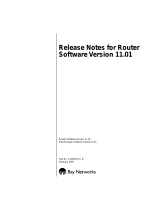 Avaya Router Software 11.01 Release Notes