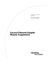 Avaya Second Ethernet Adapter Module Supplement User manual