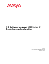 Avaya SIP Software 3.2 for 1200 Series User manual