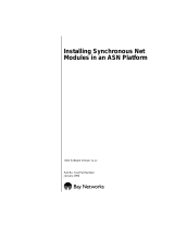 Avaya Synchronous Net Modules in an ASN Platform User manual
