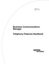 Avaya Telephony Features Handbook User manual