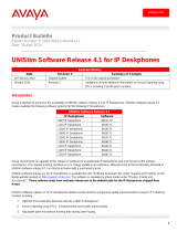Avaya UNIStim Software release 4.1 Important information