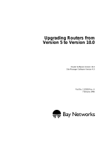 Avaya Upgrading Routers from Version 5 to Version 10.0 User manual