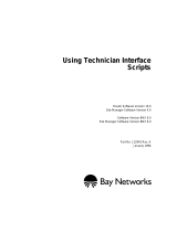 Avaya Using Technician Interface Scripts User manual