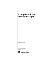 Avaya Using Technician Interface Scripts User manual