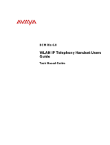 Avaya WLAN IP Telephony Handset BCM Rls 6.0 User manual