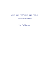 Axis Communications 215 PTZ-E User manual