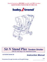 Baby Trend Sit N Stand Plus User manual