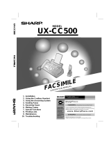 Sharp UX-CC500 User manual