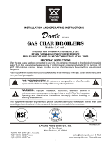 Bakers Pride Oven Gas Char Broiler F-60R User manual