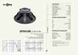 B&C Speakers Subwoofer 18NW100 User manual