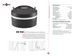 B&C Speakers Hf Compression Drivers DE 950 User manual