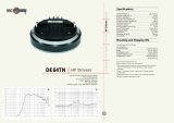 B&C Speakers HF Drivers DE64TN User manual