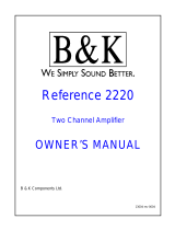 B&K 2220 User manual