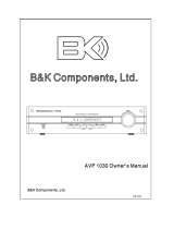 B&K AVP1030 User manual